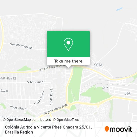 Colônia Agrícola Vicente Pires Chacara 25 / 01 map
