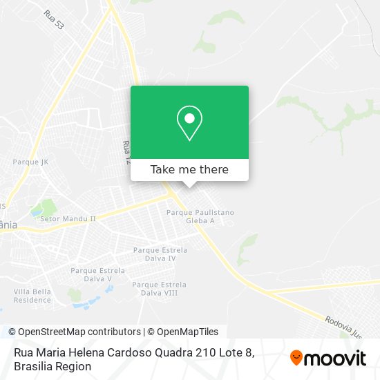 Rua Maria Helena Cardoso Quadra 210 Lote 8 map