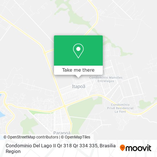 Condomínio Del Lago II Qr 318 Qr 334 335 map