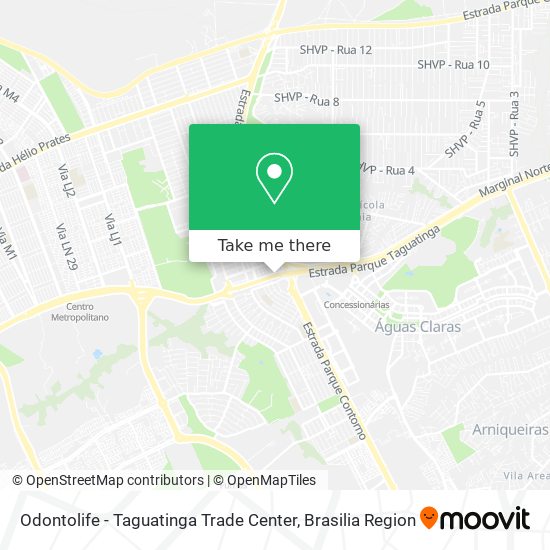 Odontolife - Taguatinga Trade Center map