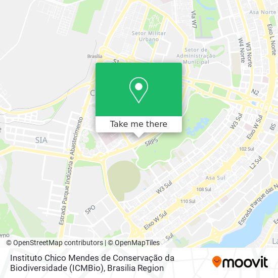 Instituto Chico Mendes de Conservação da Biodiversidade (ICMBio) map