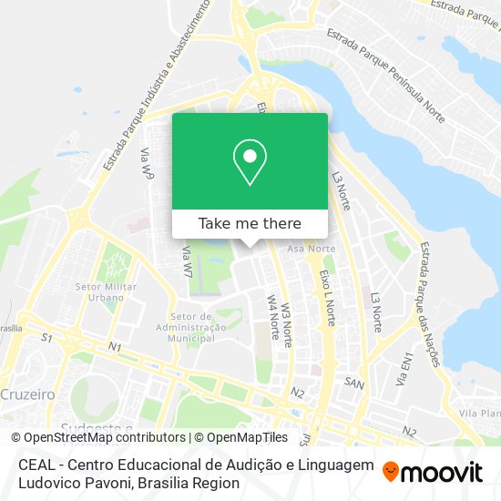 CEAL - Centro Educacional de Audição e Linguagem Ludovico Pavoni map