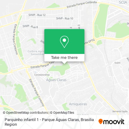 Parquinho infantil 1 - Parque Águas Claras map