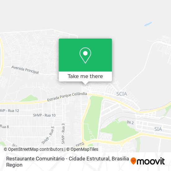Restaurante Comunitário - Cidade Estrutural map