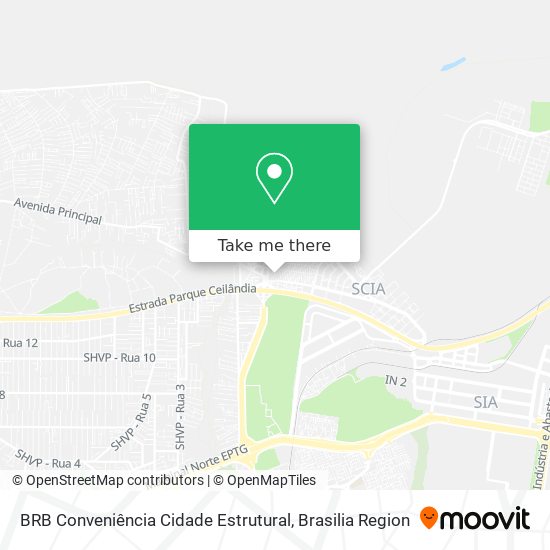 BRB Conveniência Cidade Estrutural map