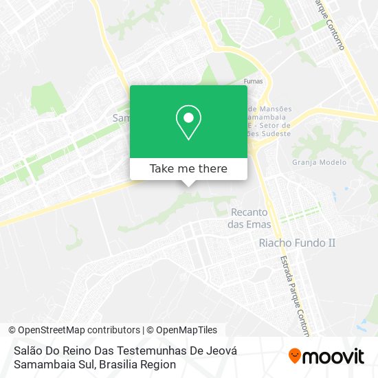 Salão Do Reino Das Testemunhas De Jeová Samambaia Sul map