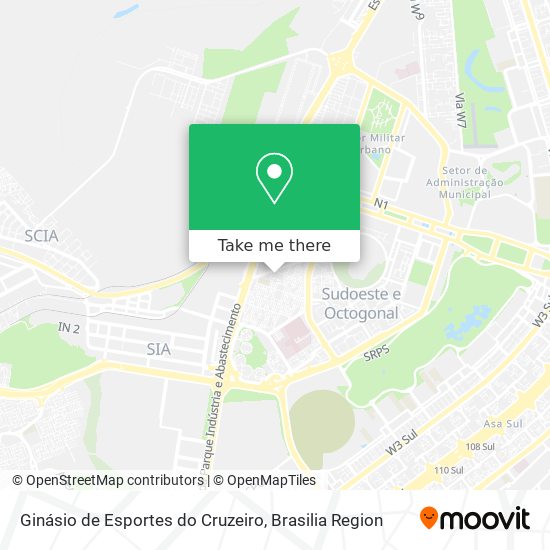 Ginásio de Esportes do Cruzeiro map