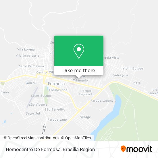 Hemocentro De Formosa map