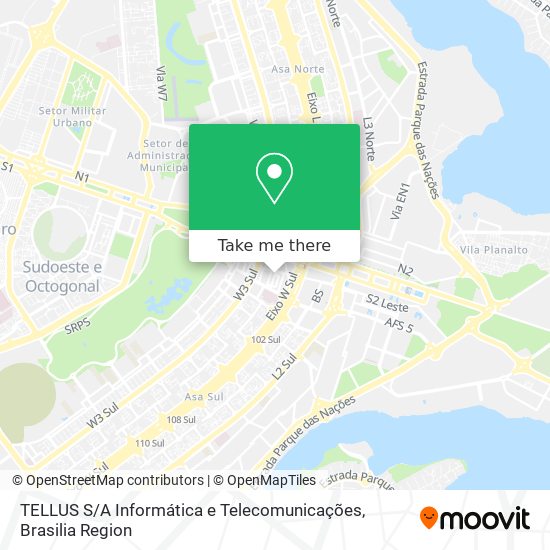 Mapa TELLUS S / A Informática e Telecomunicações