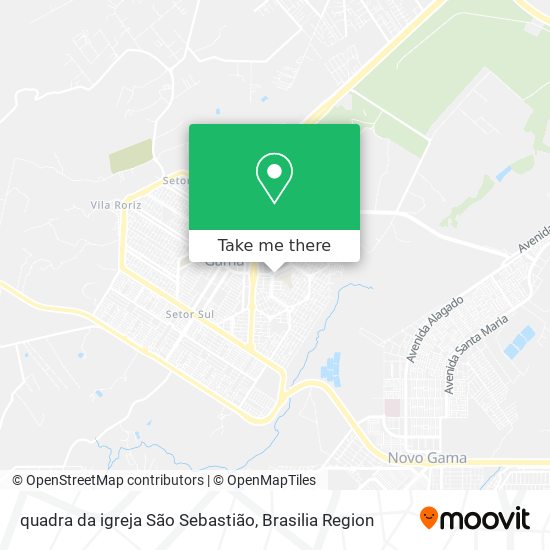 quadra da igreja São Sebastião map