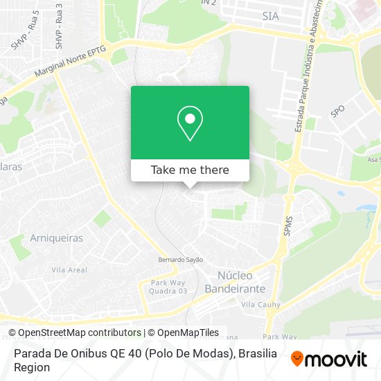 Parada De Onibus QE 40 (Polo De Modas) map