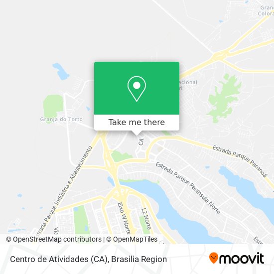 Centro de Atividades (CA) map