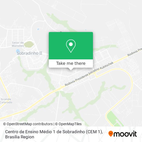 Centro de Ensino Médio 1 de Sobradinho (CEM 1) map