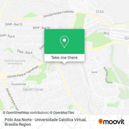 Pólo Asa Norte - Universidade Católica Virtual map