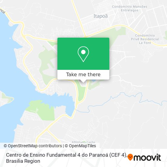 Centro de Ensino Fundamental 4 do Paranoá (CEF 4) map