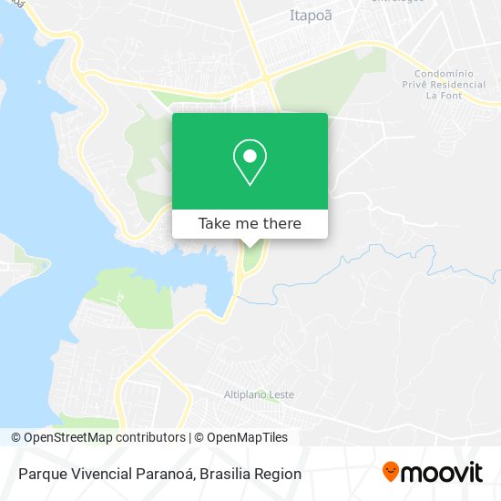 Parque Vivencial Paranoá map