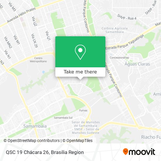 QSC 19 Chácara 26 map