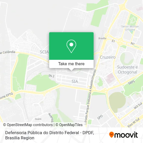 Defensoria Pública do Distrito Federal - DPDF map