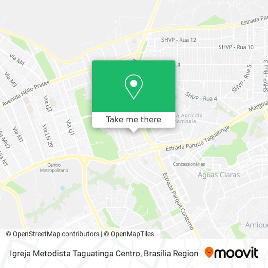 Mapa Igreja Metodista Taguatinga Centro