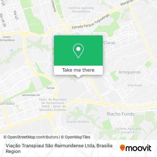 Viação Transpiauí São Raimundense Ltda map