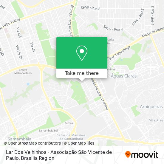 Lar Dos Velhinhos - Associação São Vicente de Paulo map