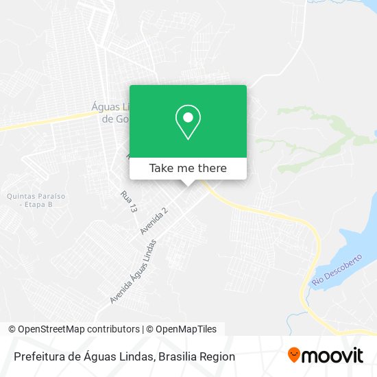 Prefeitura de Águas Lindas map
