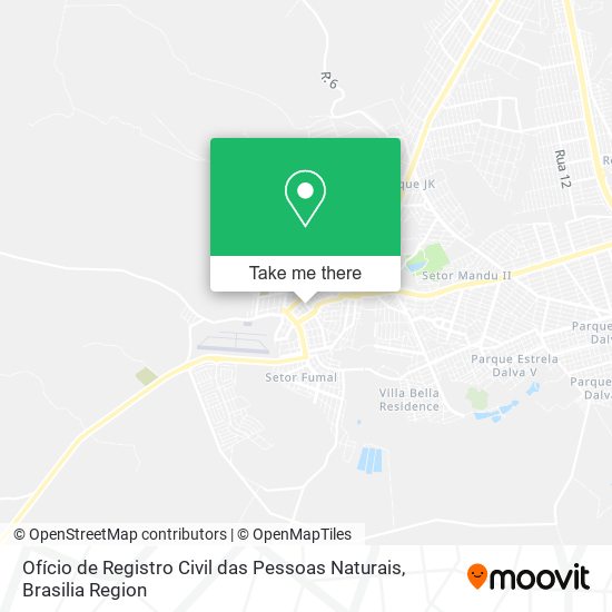 Ofício de Registro Civil das Pessoas Naturais map