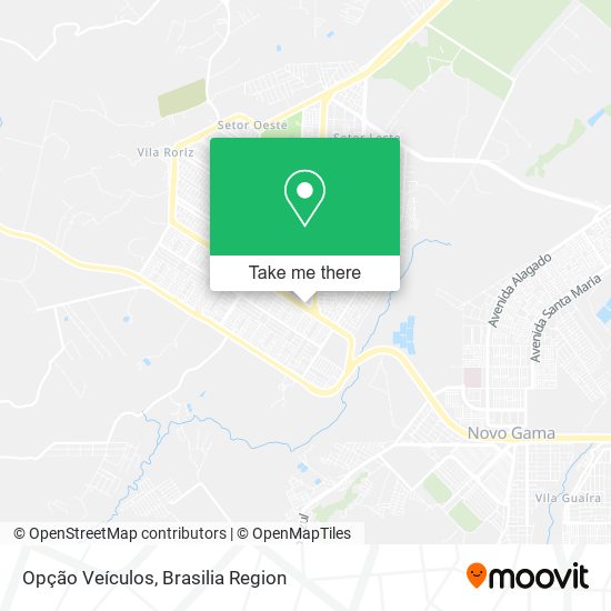 Opção Veículos map