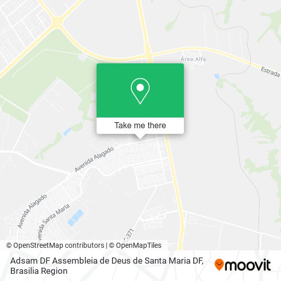 Adsam DF Assembleia de Deus de Santa Maria DF map