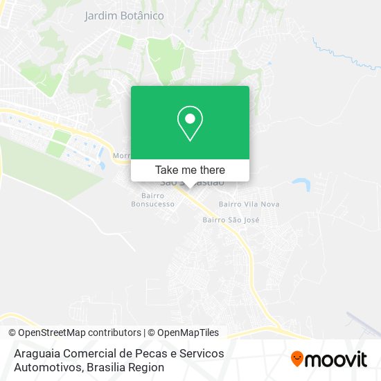 Araguaia Comercial de Pecas e Servicos Automotivos map