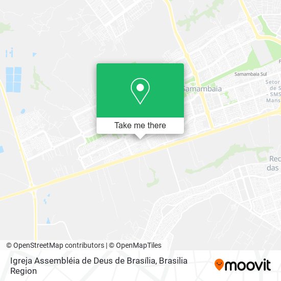 Mapa Igreja Assembléia de Deus de Brasília