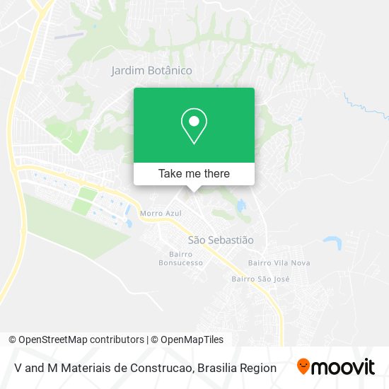 Mapa V and M Materiais de Construcao