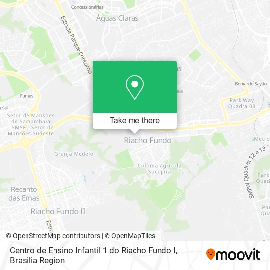 Centro de Ensino Infantil 1 do Riacho Fundo I map