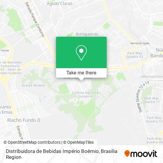 Mapa Distribuidora de Bebidas Império Boêmio