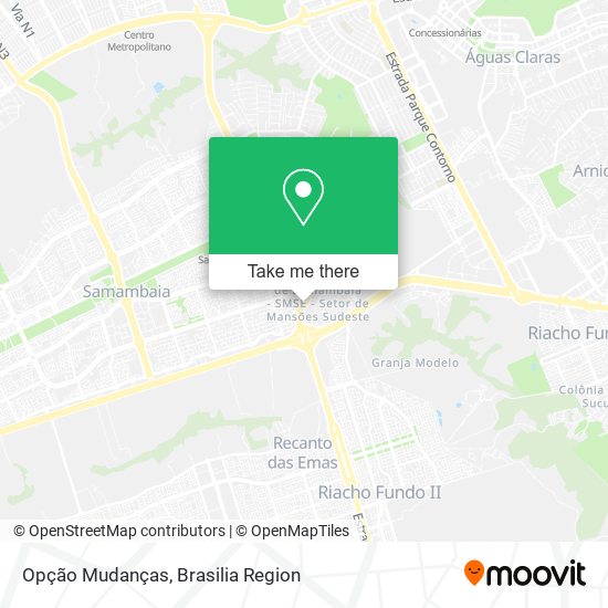 Opção Mudanças map