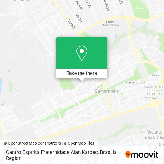 Centro Espírita Fraternidade Alan Kardec map