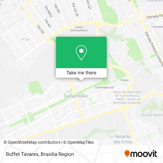 Mapa Buffet Tavares