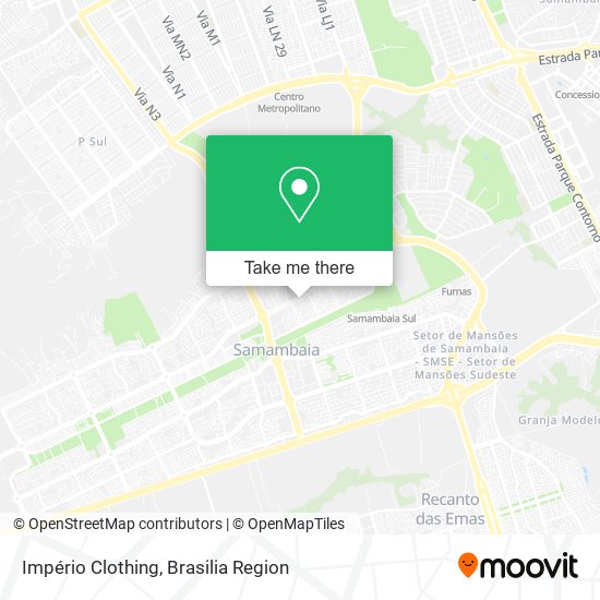 Mapa Império Clothing