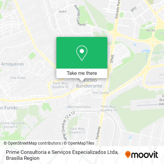 Prime Consultoria e Serviços Especializados Ltda map