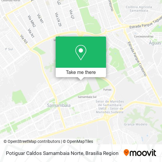 Potiguar Caldos Samambaia Norte map