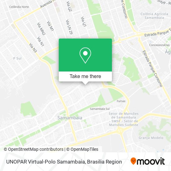 UNOPAR Virtual-Polo Samambaia map