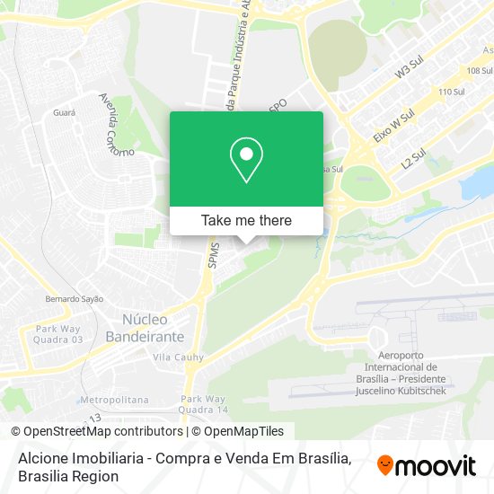 Mapa Alcione Imobiliaria - Compra e Venda Em Brasília