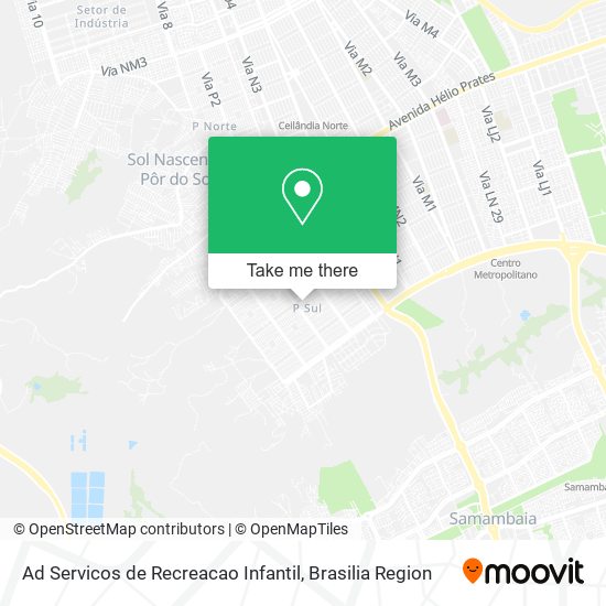 Mapa Ad Servicos de Recreacao Infantil