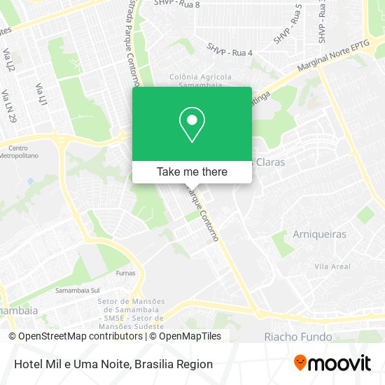 Hotel Mil e Uma Noite map