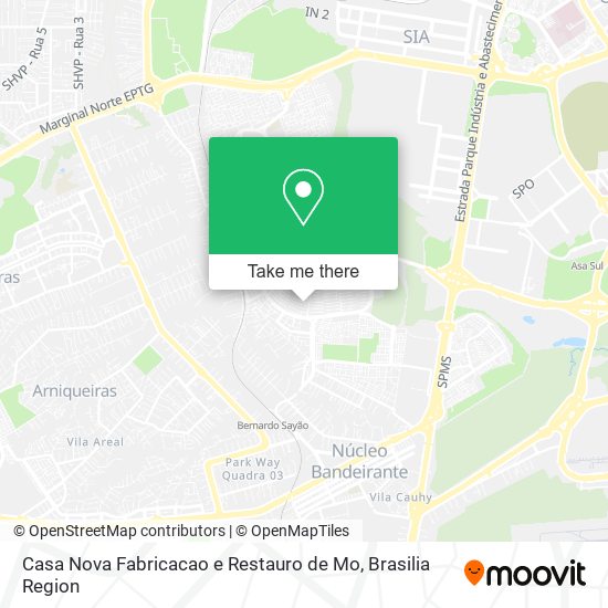 Casa Nova Fabricacao e Restauro de Mo map