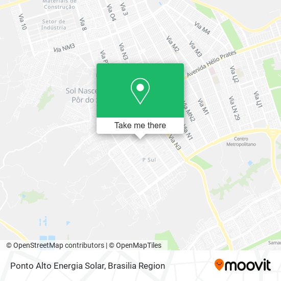 Ponto Alto Energia Solar map