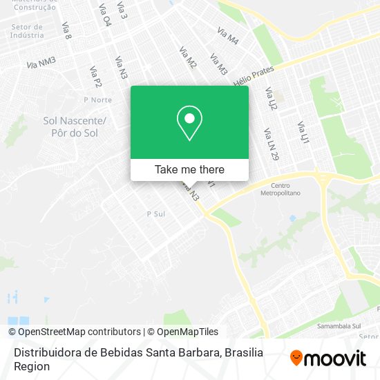 Distribuidora de Bebidas Santa Barbara map