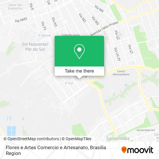 Flores e Artes Comercio e Artesanato map