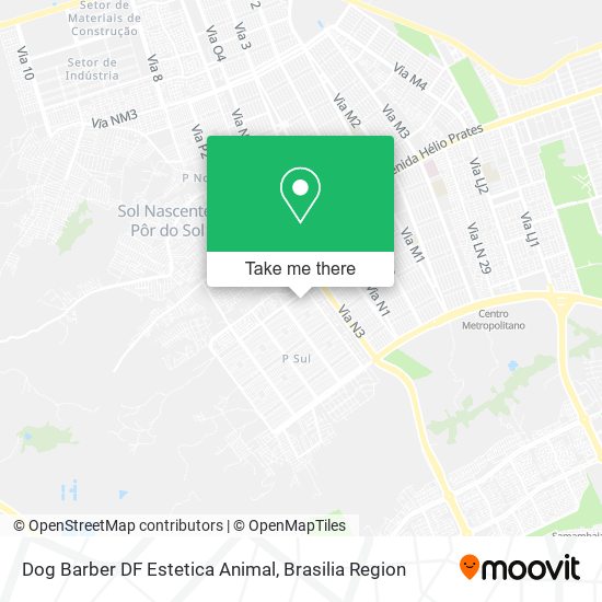 Dog Barber DF Estetica Animal map