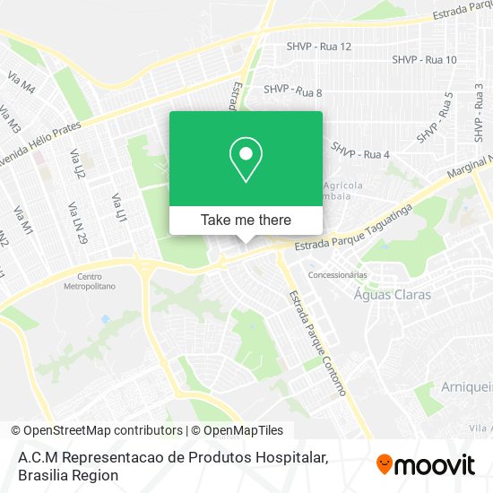 Mapa A.C.M Representacao de Produtos Hospitalar